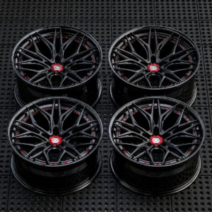 Литые диски Black Sport — R15–R21, чёрные с красными акцентами